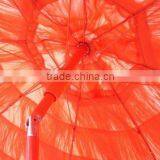 Lighted Orange Color Outdoor Grass Umbrella