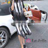 New Fashion Summer Sexy Stripes Long Style Blouse 097 thumbnail-2