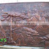 Bronze Pine Tree Relief Sculpture