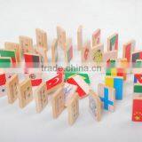 Top Wooden Educational Toys Wood Children Domino Game Pieces