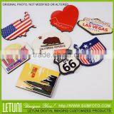 US Tourist Wood Fridge Magnet