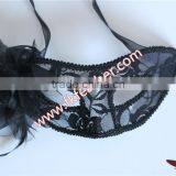2016 Latest Selling Products Plastic Black Mask With Artificial Flower thumbnail-2