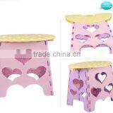 plastic oval folding step stool for children