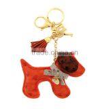 Ostrich Dog Lilac Brown Orange Keychian thumbnail-1