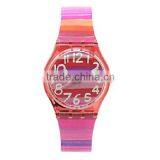 Fashion Colorful Rainbow Color Plastic Watch thumbnail-1