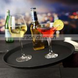 customized rubber anti-slip round serving tray