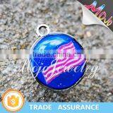 2016 New Fashions Trends UV Printed U.S. Flag Mood Charms Cheap thumbnail-6