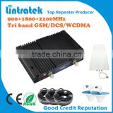China real factory price for tri band mobile signal booster