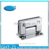 High Quality Edge Mount Hinge Bevel Circinal Angle 90 Degree Double Sided Glass Clamp