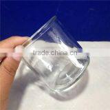 Round and Short Glass Candlestick Holders on Sale thumbnail-1