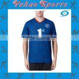 Blue Soccer Uniform With Your Number and Logo Unique Design Soccer Uniform thumbnail-1
