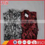 Bottom Print Cut Flannel Fleece Bathrobe thumbnail-1