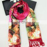 Latest 100% Silk Scarf for Winter Double-layer Silk Scarf