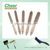 Wire Floor Brush With Wooden Handle thumbnail-1