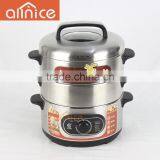 New Design Stainless Steel Lid Electric Steamer,inner Pot,outer Shell Cylinder Rice Cooker thumbnail-2