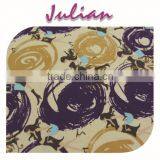 Purple Yellow Circles Spandex Print Nylon Fabric for Making Shoes