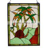 TW1824040, W18"H24" Tiffany Panel, Hanging Panel, Tiffany Windows, Stained Glass Panel, Stained Glass Windows thumbnail-1