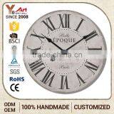 2016 Latest Oem Production Decorative Antique MDF Parts Wall Clock