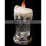 LED Candle Light Swirling Glitter Christmas Water Colour Changing Printied thumbnail-2