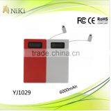Unique Item, New Arrival Power Bank, Professional Factory For Mobile Power Bank 6000mah