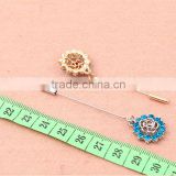 Metal With Caystal Floral Style Muslim Hijab Pins Multicolor Crystal Design Hijab Pins Women Scarf Pins China Wholesale