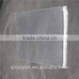 transparent bag with self adhesive strip