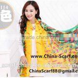 Beach Patterned Silk Scarf Wholesale thumbnail-3