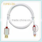 2016 Wholesale 2in1 Type C and Android Fast Charging Mobile Phone Usb Cable thumbnail-3