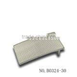 30mm Gridding Plate Buckle Debossing Embossing Plaque Buckle Engraved Plate Buckle thumbnail-1