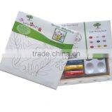 Kids Stretched Canvas With Black Printed Lines