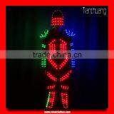 DMX Programamble LED Performers Costume, LED Tron Costume
