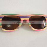 Pure Manual Coloured Bamboo Sun Glasses Retro Polarized Sunglasses thumbnail-2