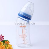 210ml special shape hand made borosilicate glass baby feeding bottle heat resistant drinking glass feeding bottle with straw