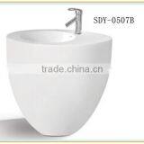 Hot Sale Ceramic Big Wash Sink Bathroom Wash Basin With Stand thumbnail-2
