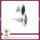 New Chisel Stainless Steel With Black Inset Cuff Links thumbnail-2