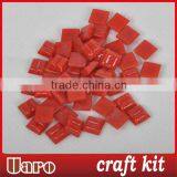Craft Vitreous Glass Mosaic Red Mini Tile thumbnail-1