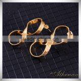 OEM/ODM High Quality Gold Plated Jewelry Number 8 Zhejiang Crafted Earring thumbnail-1