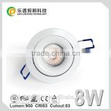 TUV SAA IP44 COB downlight dimmable CRI 99 IP44 CCT Adjustable 2000-2800k 8w cob 2700K dimmable perfectly with ELKO dimmer
