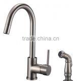 Brushed Nickel Commercial Kitchen Faucet With Spray 8237-BN thumbnail-1