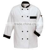 White Chef Coats With Buttons in Polycotton Twill