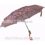 Auto Open Folding Umbrella Digital Flower Print Umbrella thumbnail-3