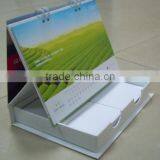 2014 New Unique Design Paper Box Style Calendar Custom Made Monthly Desk Calendar for Promotion Shenzhen Factory Fancy Price thumbnail-1