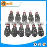 Keyless Smart Remote Key Card Case Shell Cover With Panic for Chrysler Dodge Jeep