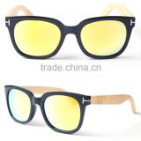 hot selling polarized colorful bamboo sunglassess accommodate all head sizes