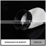 China Factory Top Design Gold Color New Black Gold Ring Models For Men thumbnail-4