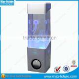 Mini Aquarium Colorful LED Dancing Water Speaker With Jellyfish Swiming in the Tank F-1218 J thumbnail-3