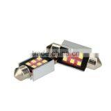 2 X 2323 6SMD 300LM S8.5 36MM LED Car License Plate Lamp Width Light Bulb Replacement White thumbnail-1