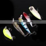 5pcs Fishing Hard Baits Lures Minnow Popper Crank Popper Carbon Steel Hook With Box thumbnail-4