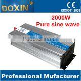 2000w Real Power Pure Sine Wave Off Grid Power Inverter Car Charger Converter for Electronic SC 12vDC to 220vAC