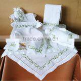 Embroidery Cotton Linen Mixed Color Border Table Clothes thumbnail-2